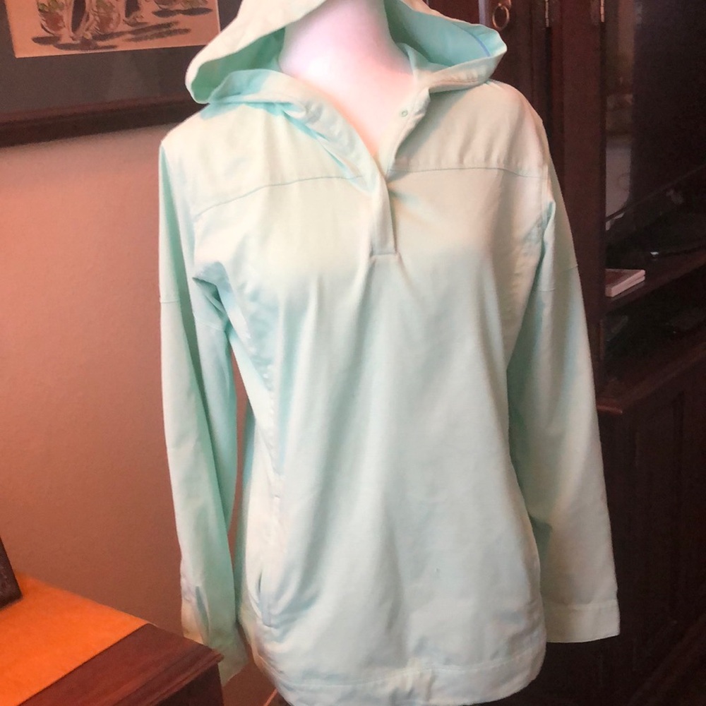 Gander Mountain Green Long Sleeve Polo Sweatshirt
